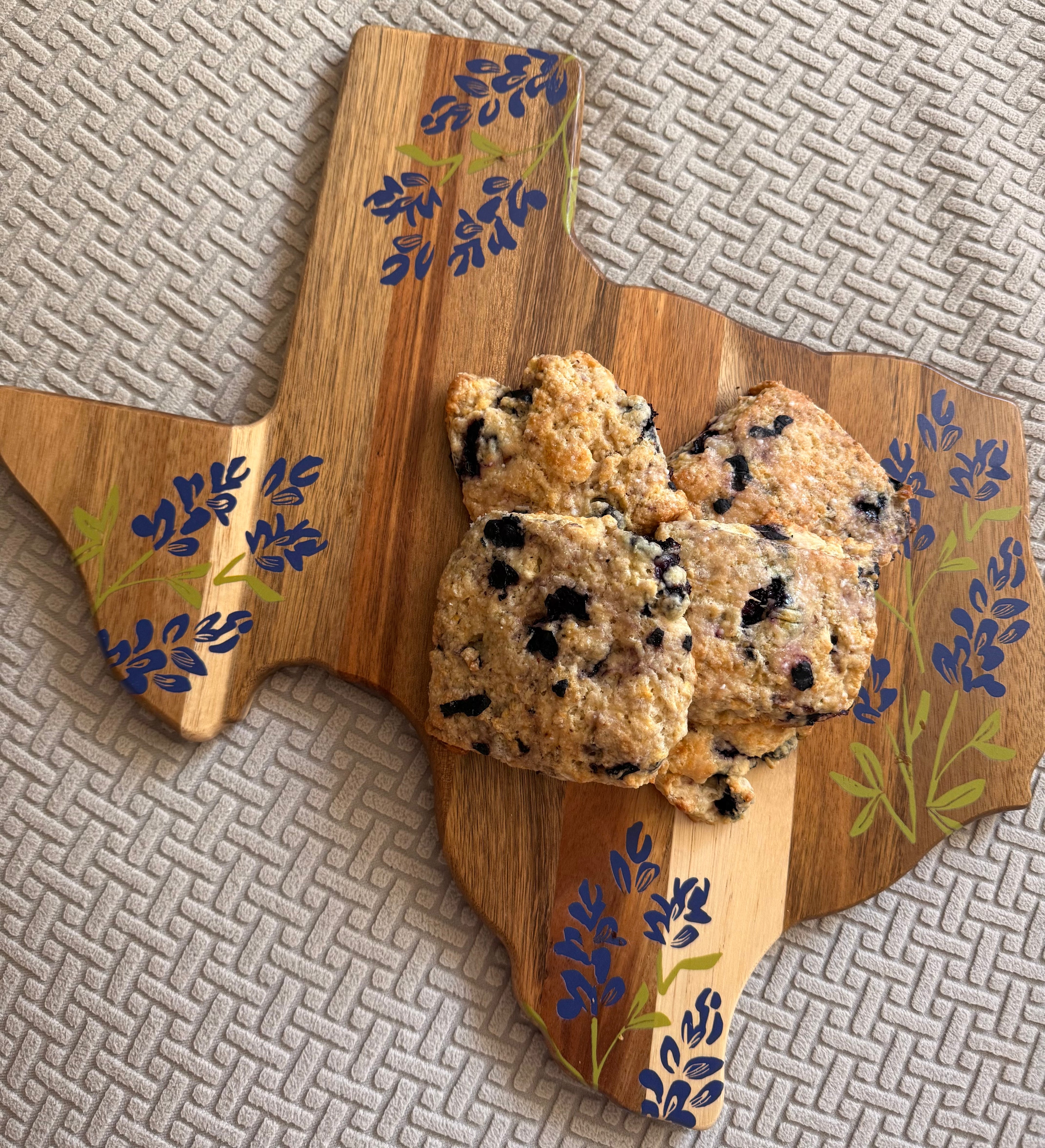 Blueberry Sourdough Scones